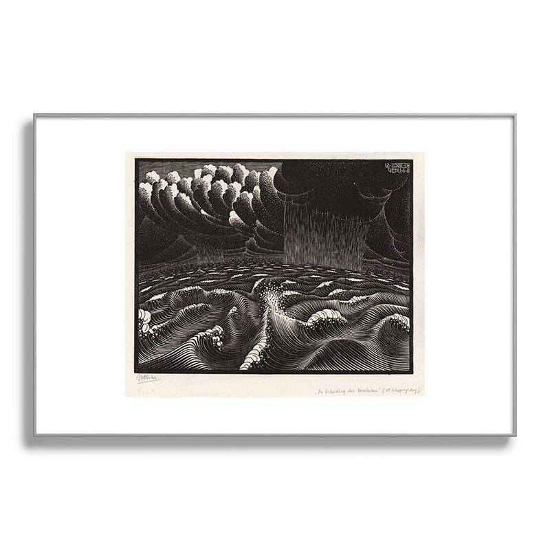 "The Second Day of Creation" by M.C. Escher Framed Art Print