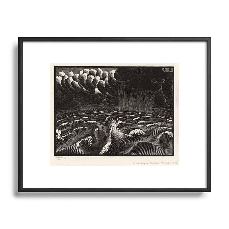 "The Second Day of Creation" by M.C. Escher Framed Art Print