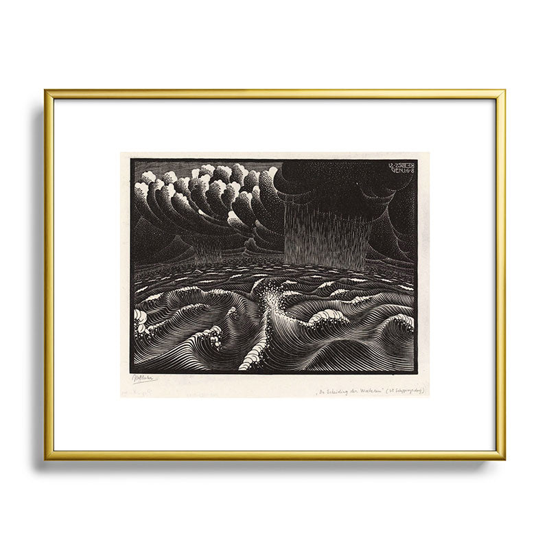 "The Second Day of Creation" by M.C. Escher Framed Art Print