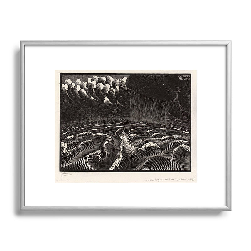 "The Second Day of Creation" by M.C. Escher Framed Art Print