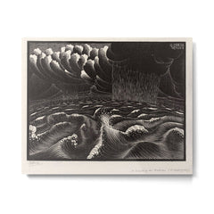 "The Second Day of Creation" by M.C. Escher Metal Print