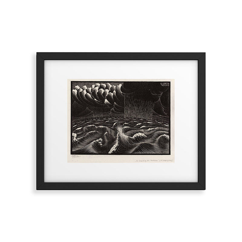 "The Second Day of Creation" by M.C. Escher Framed Art Print