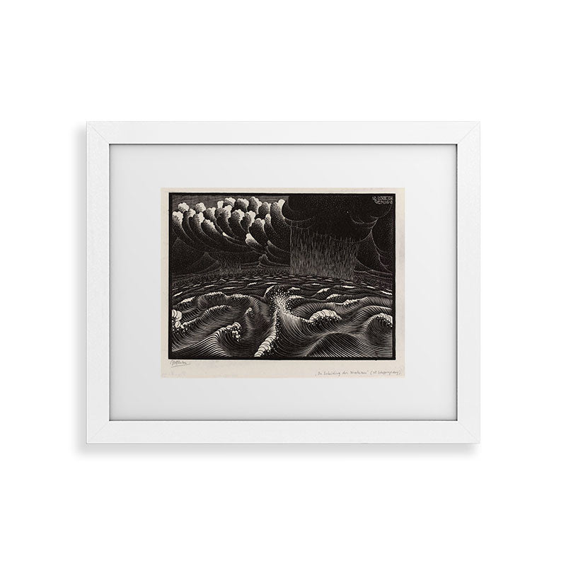 "The Second Day of Creation" by M.C. Escher Framed Art Print