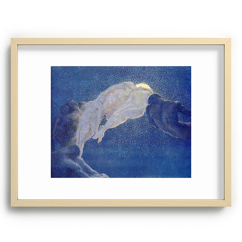 "The sleepers are very beautiful as they lie unclothed" Framed Art Print