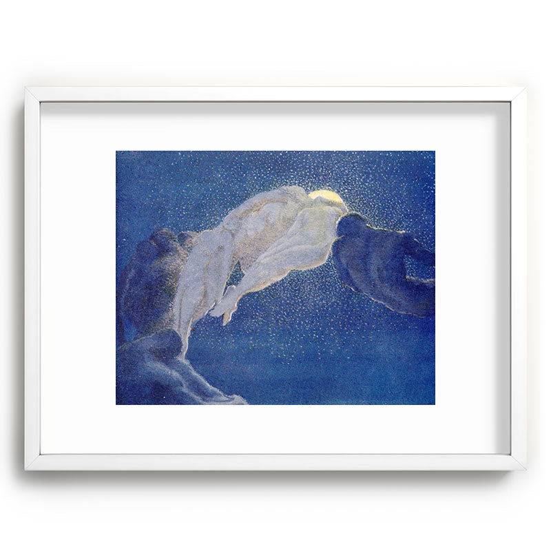 "The sleepers are very beautiful as they lie unclothed" Framed Art Print