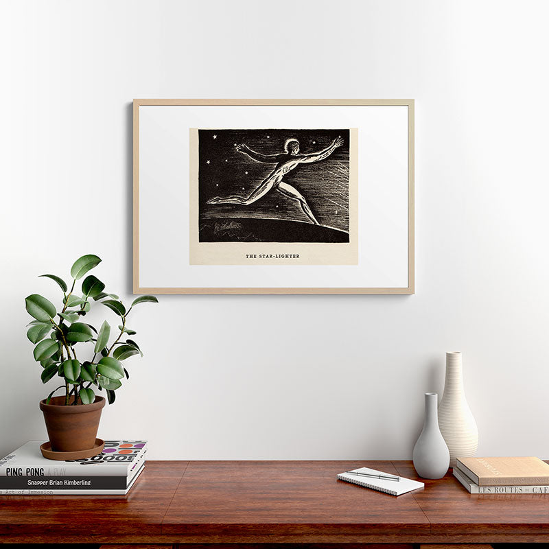 "The Star-lighter" by Rockwell Kent (1919) Framed Art Print