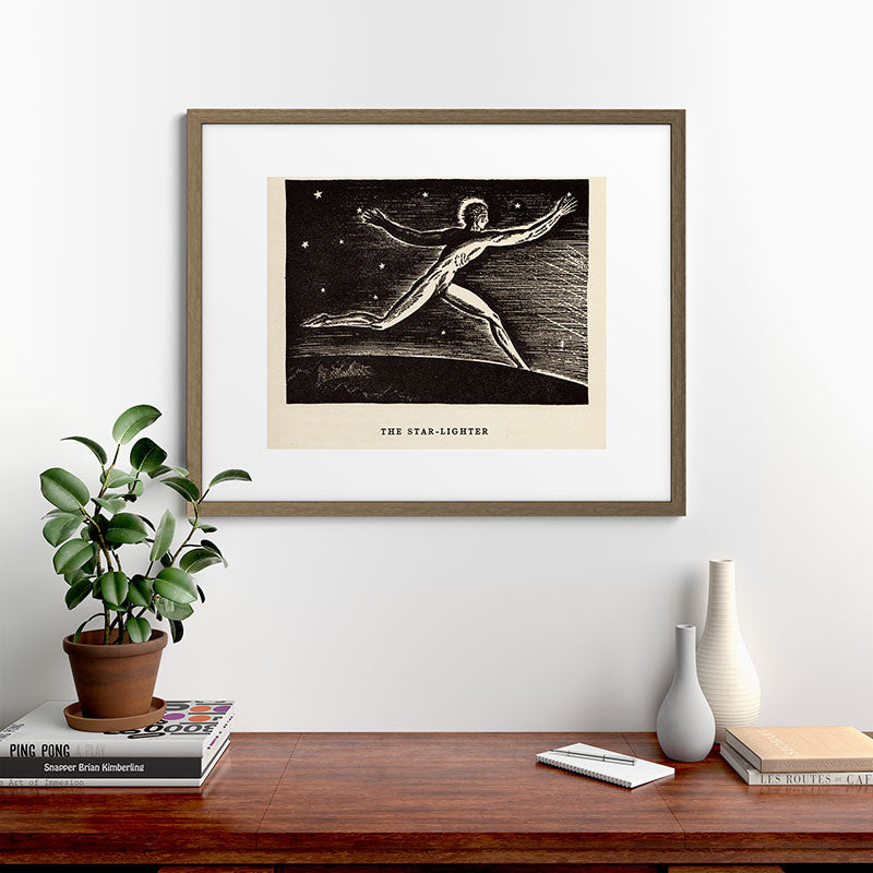 "The Star-lighter" by Rockwell Kent (1919) Framed Art Print