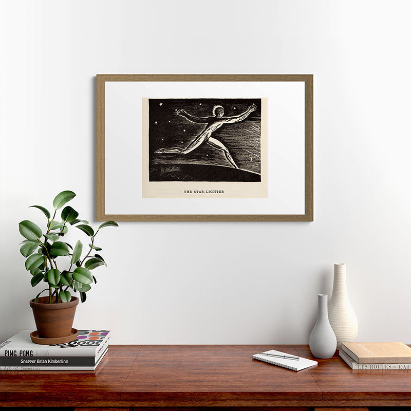"The Star-lighter" by Rockwell Kent (1919) Framed Art Print