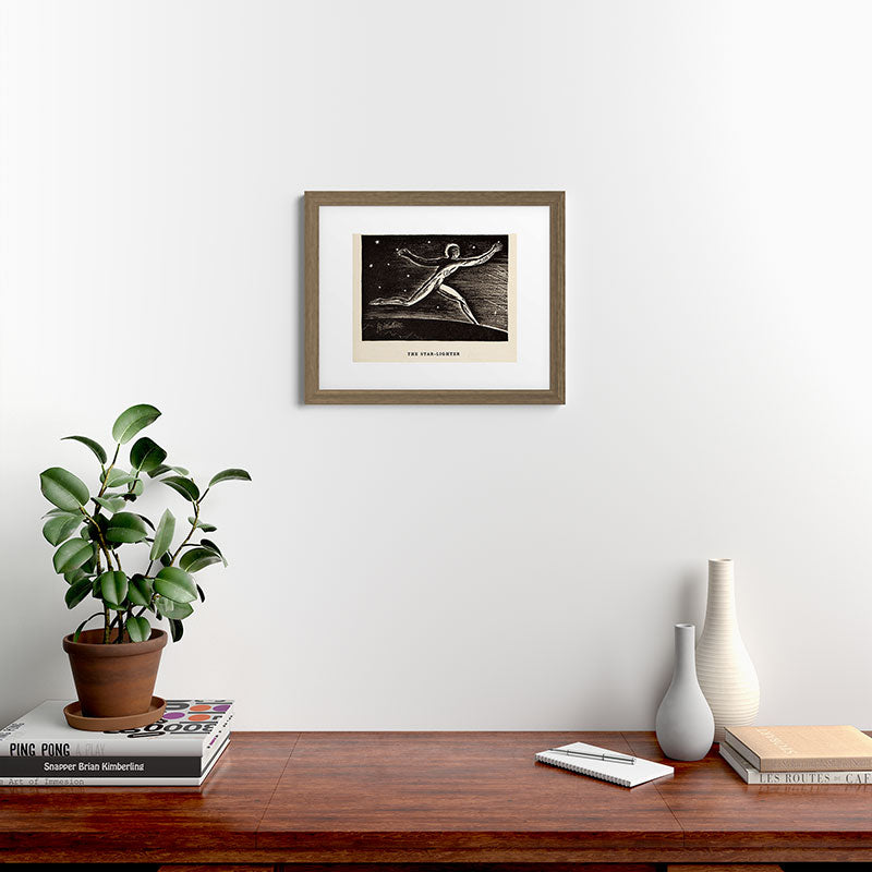 "The Star-lighter" by Rockwell Kent (1919) Framed Art Print