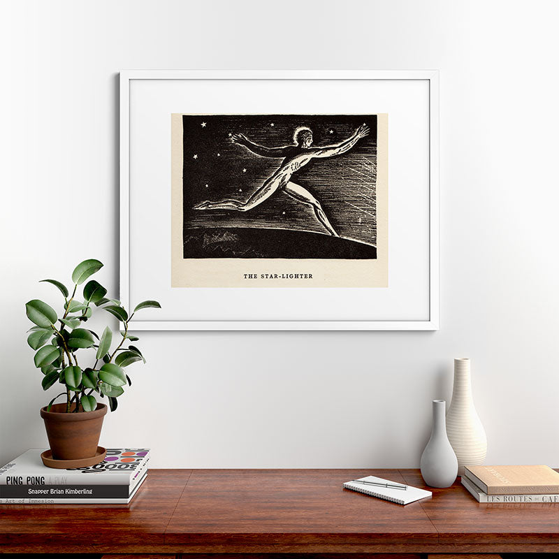 "The Star-lighter" by Rockwell Kent (1919) Framed Art Print