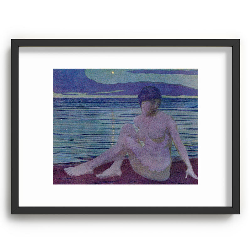 "The tender and growing night" (Margaret C. Cook, Leaves of Grass, 1913) Framed Art Print