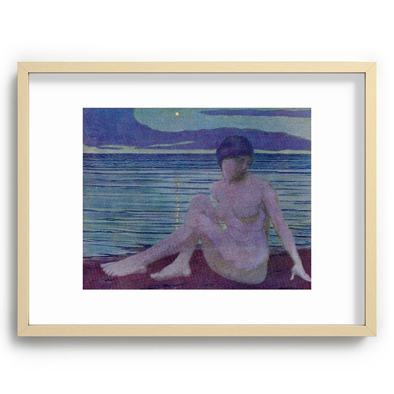 "The tender and growing night" (Margaret C. Cook, Leaves of Grass, 1913) Framed Art Print