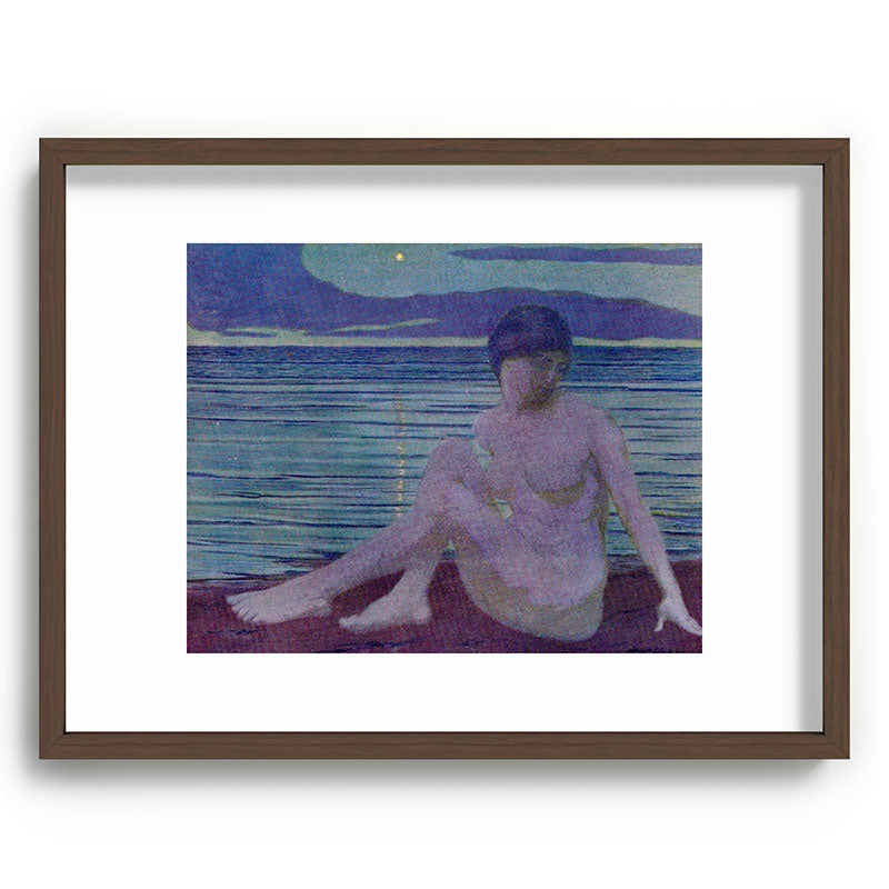 "The tender and growing night" (Margaret C. Cook, Leaves of Grass, 1913) Framed Art Print
