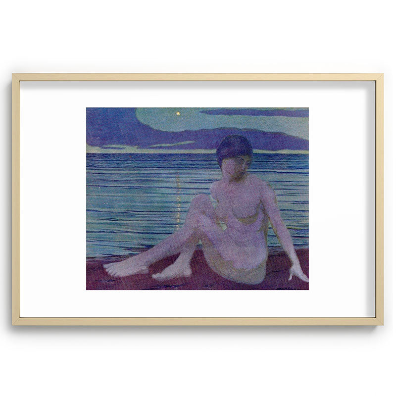 "The tender and growing night" (Margaret C. Cook, Leaves of Grass, 1913) Framed Art Print