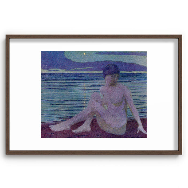 "The tender and growing night" (Margaret C. Cook, Leaves of Grass, 1913) Framed Art Print