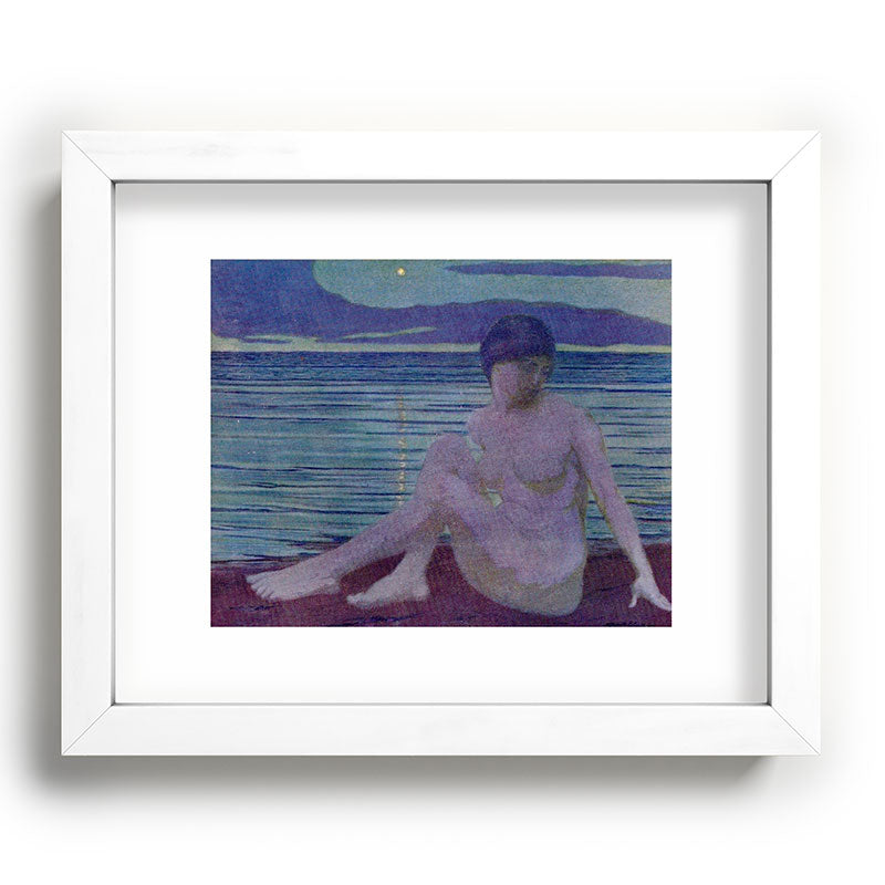 "The tender and growing night" (Margaret C. Cook, Leaves of Grass, 1913) Framed Art Print