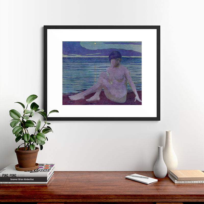 "The tender and growing night" (Margaret C. Cook, Leaves of Grass, 1913) Framed Art Print