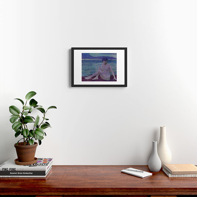 "The tender and growing night" (Margaret C. Cook, Leaves of Grass, 1913) Framed Art Print