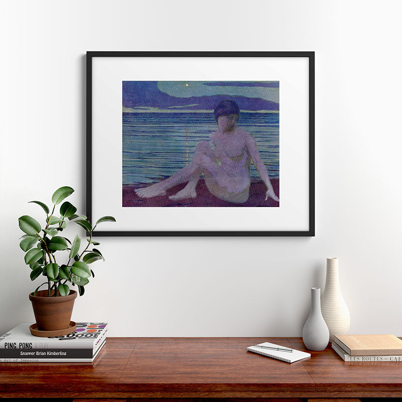 "The tender and growing night" (Margaret C. Cook, Leaves of Grass, 1913) Framed Art Print