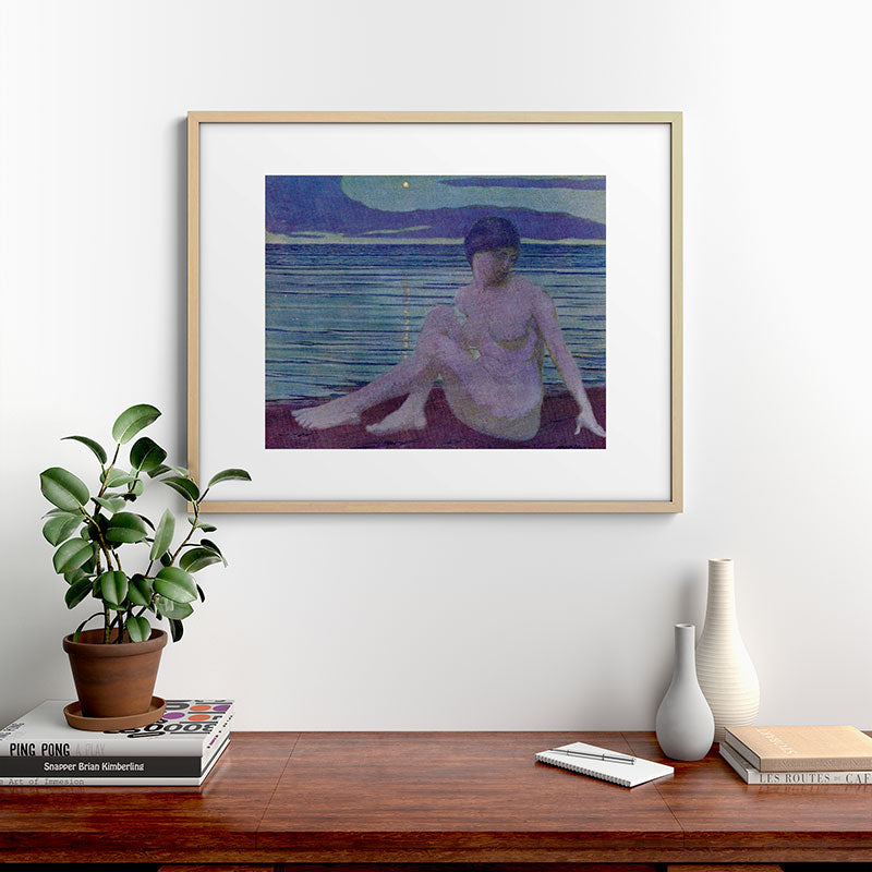 "The tender and growing night" (Margaret C. Cook, Leaves of Grass, 1913) Framed Art Print