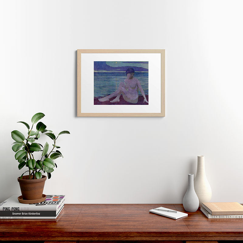 "The tender and growing night" (Margaret C. Cook, Leaves of Grass, 1913) Framed Art Print