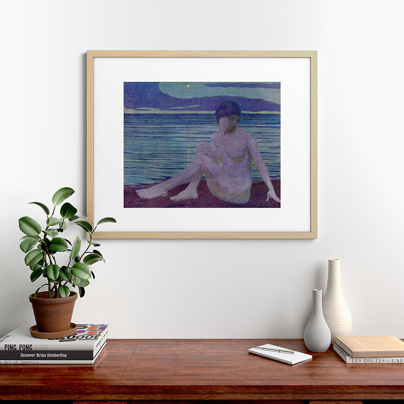 "The tender and growing night" (Margaret C. Cook, Leaves of Grass, 1913) Framed Art Print