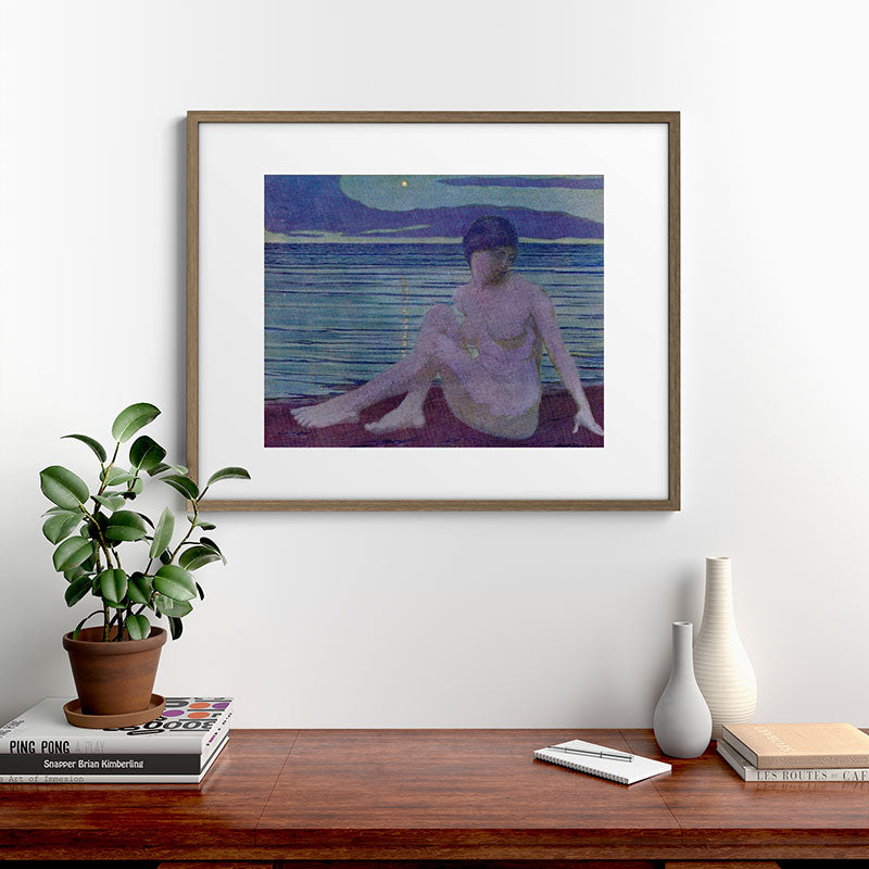 "The tender and growing night" (Margaret C. Cook, Leaves of Grass, 1913) Framed Art Print