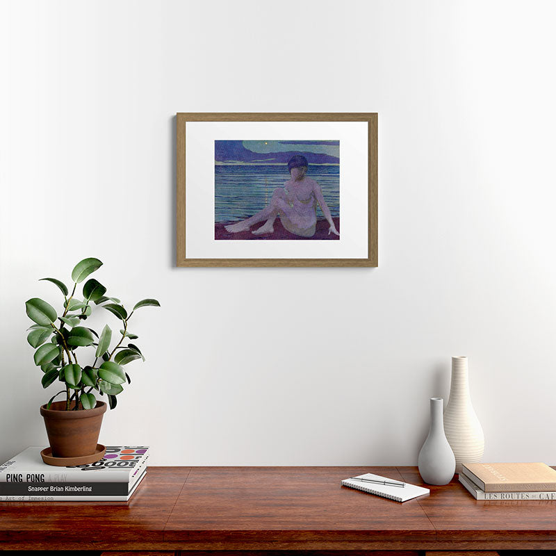 "The tender and growing night" (Margaret C. Cook, Leaves of Grass, 1913) Framed Art Print