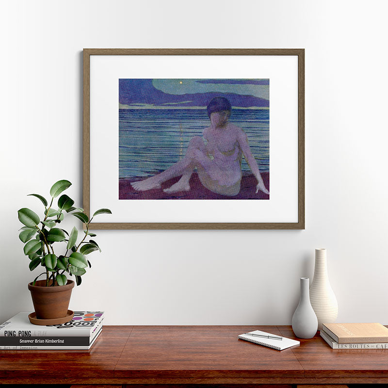 "The tender and growing night" (Margaret C. Cook, Leaves of Grass, 1913) Framed Art Print