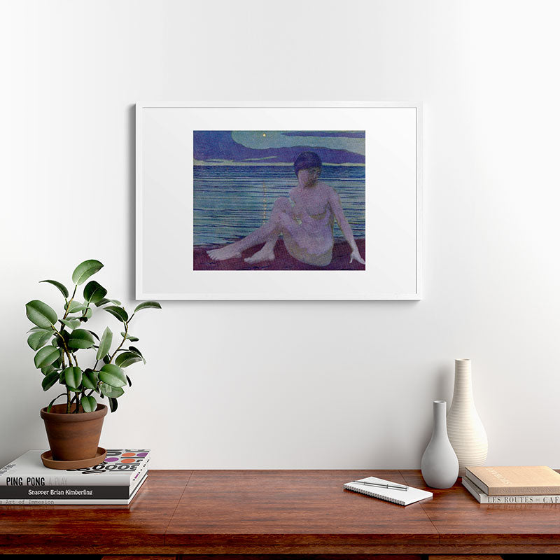 "The tender and growing night" (Margaret C. Cook, Leaves of Grass, 1913) Framed Art Print