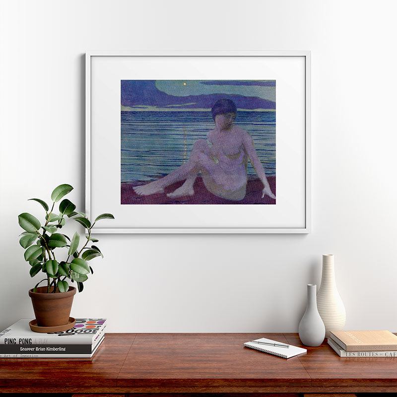 "The tender and growing night" (Margaret C. Cook, Leaves of Grass, 1913) Framed Art Print