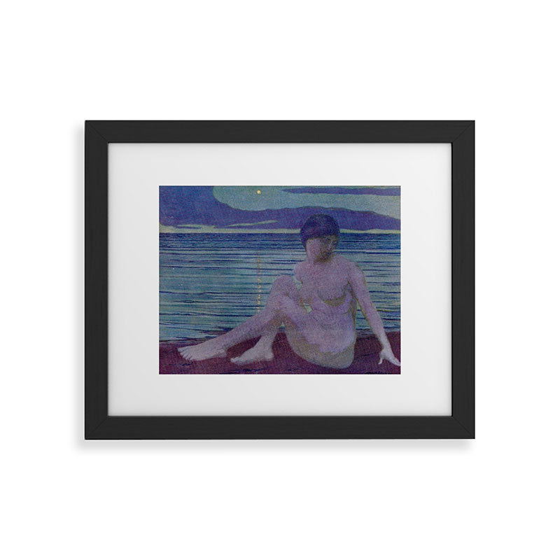 "The tender and growing night" (Margaret C. Cook, Leaves of Grass, 1913) Framed Art Print