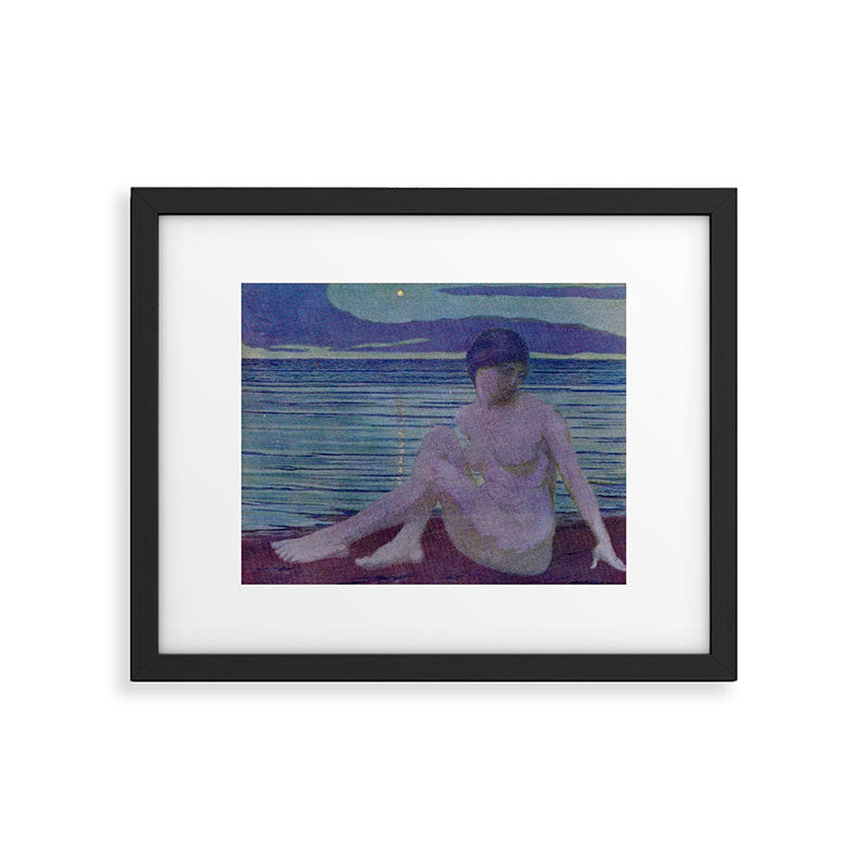 "The tender and growing night" (Margaret C. Cook, Leaves of Grass, 1913) Framed Art Print