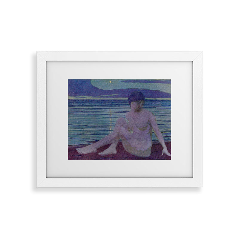 "The tender and growing night" (Margaret C. Cook, Leaves of Grass, 1913) Framed Art Print