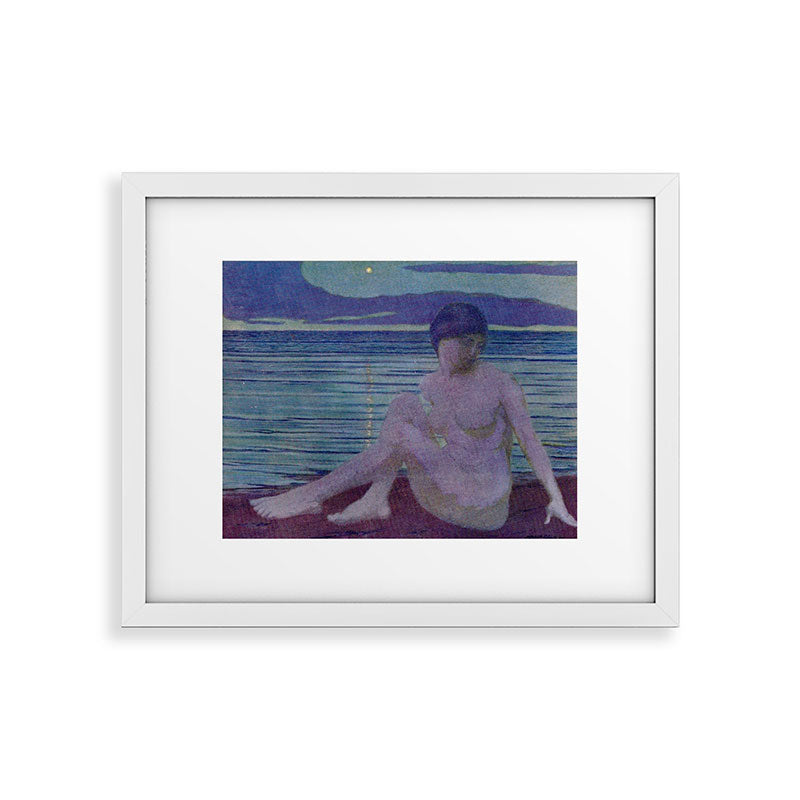 "The tender and growing night" (Margaret C. Cook, Leaves of Grass, 1913) Framed Art Print