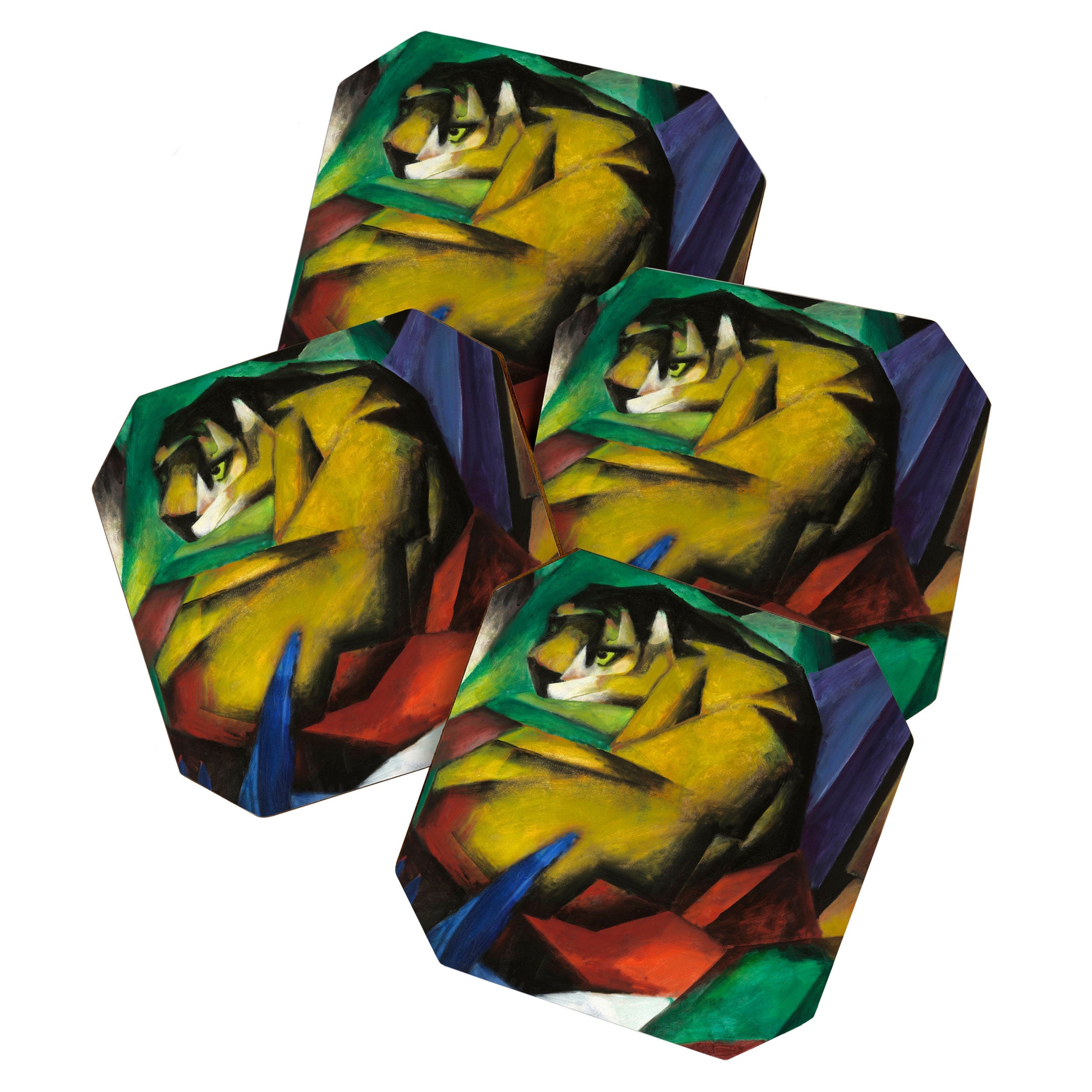 "The Tiger" by Franz Marc, 1912 Coaster