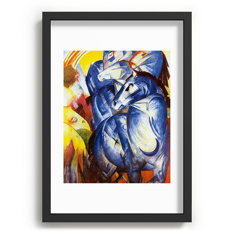 "The Tower of Blue Horses" by Franz Marc, 1913 Framed Art Print