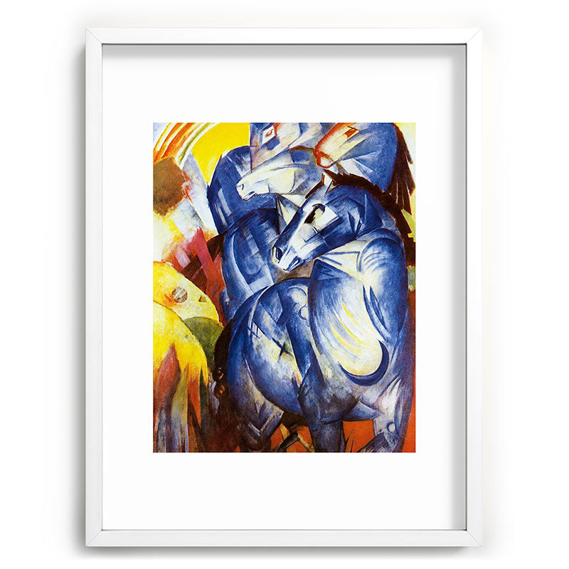 "The Tower of Blue Horses" by Franz Marc, 1913 Framed Art Print