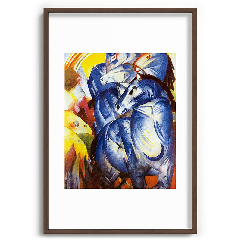 "The Tower of Blue Horses" by Franz Marc, 1913 Framed Art Print