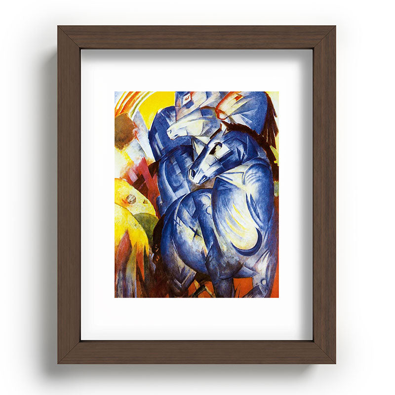 "The Tower of Blue Horses" by Franz Marc, 1913 Framed Art Print