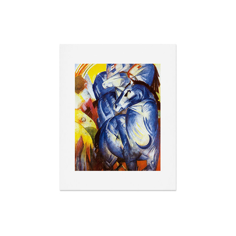 "The Tower of Blue Horses" by Franz Marc, 1913 Art Print