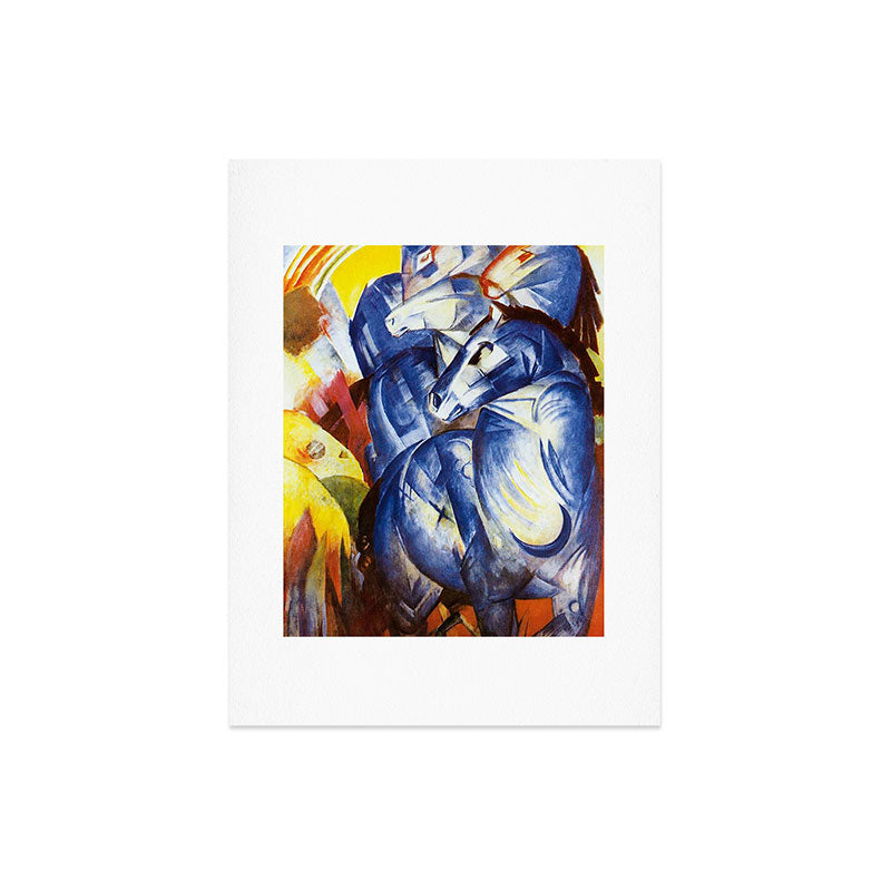 "The Tower of Blue Horses" by Franz Marc, 1913 Art Print