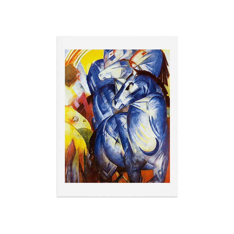"The Tower of Blue Horses" by Franz Marc, 1913 Art Print
