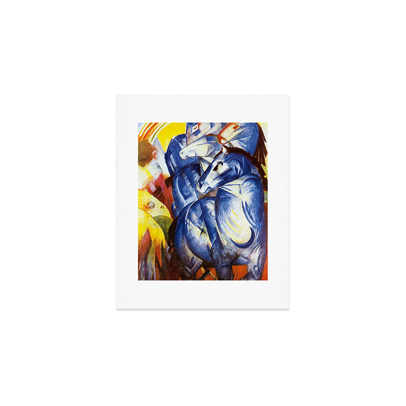 "The Tower of Blue Horses" by Franz Marc, 1913 Art Print