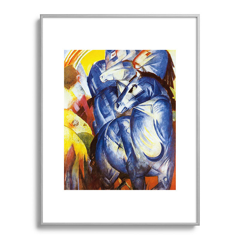 "The Tower of Blue Horses" by Franz Marc, 1913 Framed Art Print