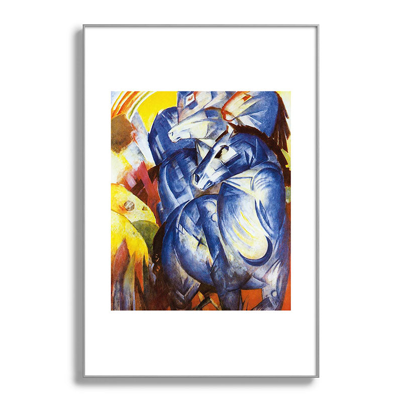 "The Tower of Blue Horses" by Franz Marc, 1913 Framed Art Print
