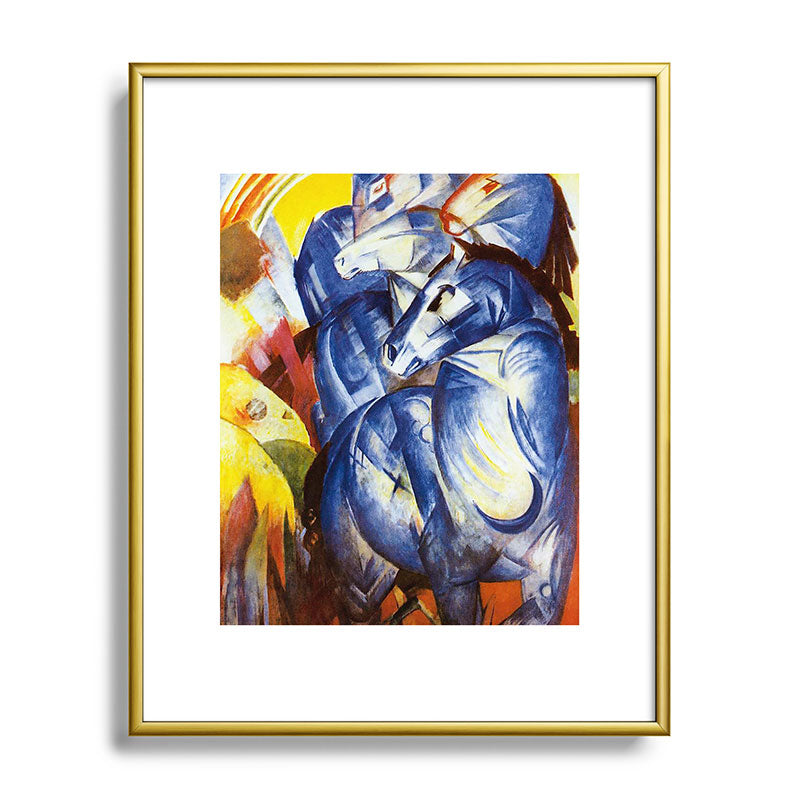 "The Tower of Blue Horses" by Franz Marc, 1913 Framed Art Print