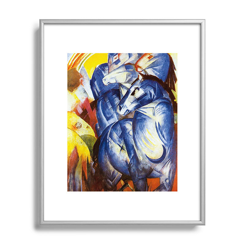 "The Tower of Blue Horses" by Franz Marc, 1913 Framed Art Print