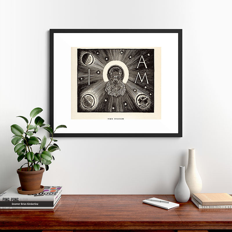 "The Vision" by Rockwell Kent (1919) Framed Art Print