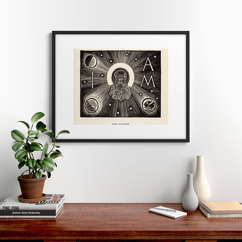 "The Vision" by Rockwell Kent (1919) Framed Art Print